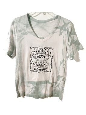 Universal Thread Kenny Chesney Short Sleeve Tie Die Graphic Tee Shirt V-neck